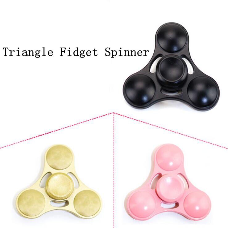Metall zappeln Spinner Spielzeug Hand Spinner Dreieck Krabben/Runde dreieck Für Autismus ADHS Finger Spinne Reduzieren betonen freundlicher Erwachsene spielzeug