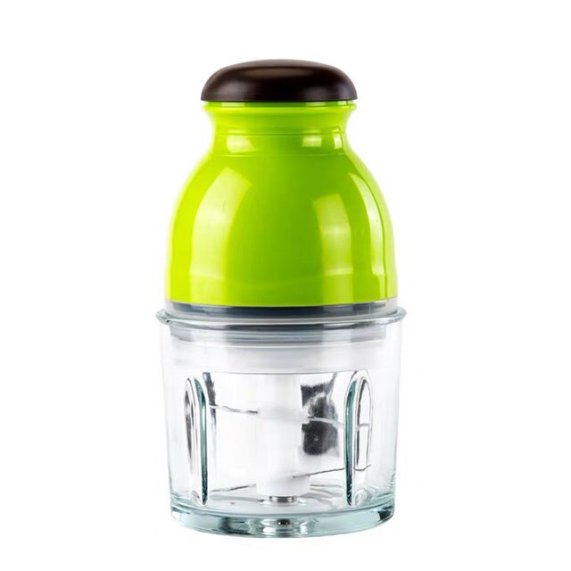 Blender Portable Fruit Juice Maker 220V Multifunction Meat Mixer Smoothies Blender Vegetable Juicer Baby Food Mixer Machine: Green  glass cup
