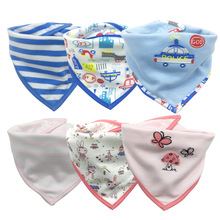 Babador para bebê 100% algodão 3 pçs, para recém-nascidos, alimentação, fofo, amamentação, bandana, pano para meninos e meninas, toalha de saliva, babador para bebê