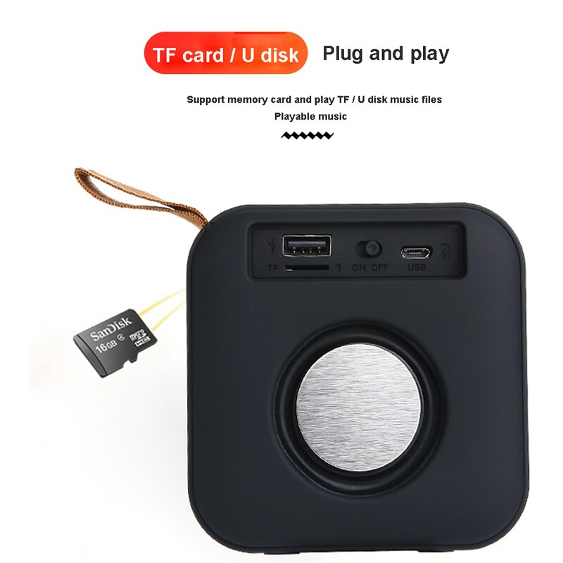 Bluetooth Speaker Muziek Draagbare Luidsprekers Geluid Systeem Kolom Surround Stereo Outdoor Speaker Met Fm Tf Card