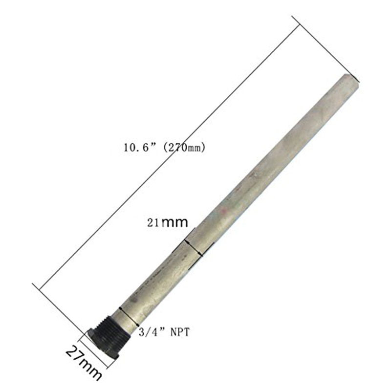 27x270mm (10.6&quot;Length) Electric Water Heater Magnesium Anode Rods 1PCS