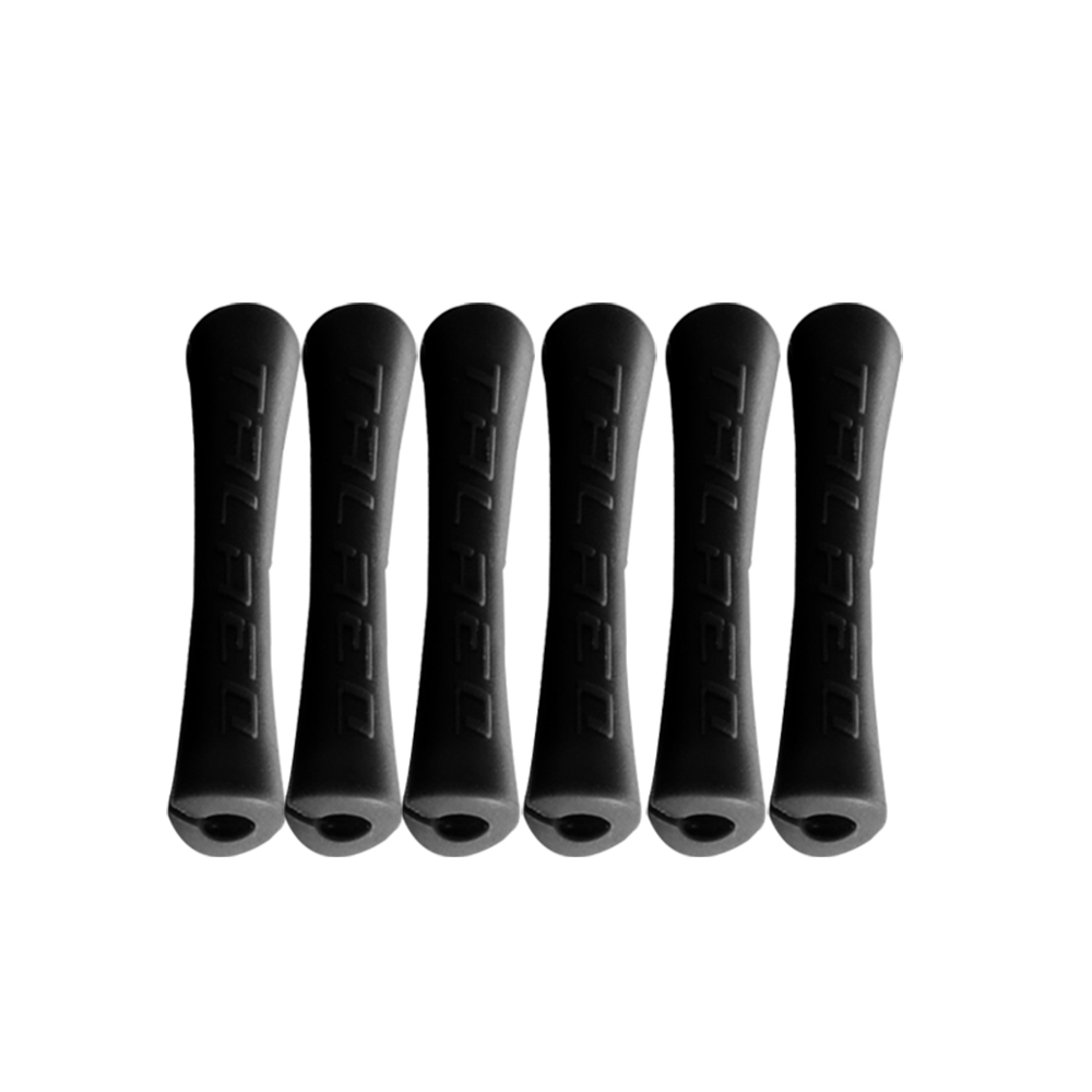 10 stks/partij Fiets Remleiding Pijp Rubber Cover Derailleur Shift Kabel Cap Guard Pijp Covers: 10 PCS black