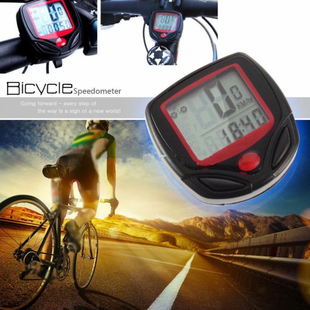 Fiets Computer Met Lcd Digitale Display Waterdicht Fiets Snelheidsmeter Fietsen Stopwatch Rijden Accessoires Tool