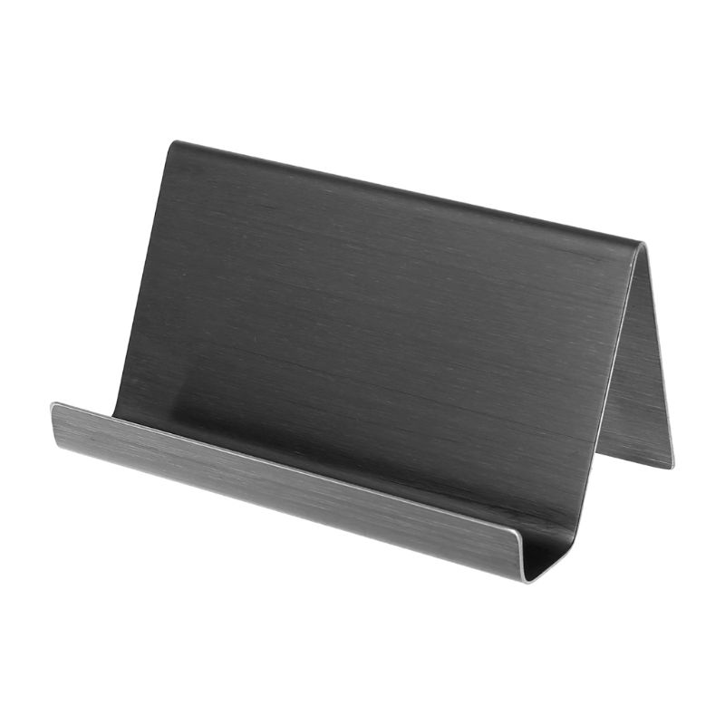 Stainless Steel Business Card Holder Desktop Card Display Rack Organizer for Office: Brushed