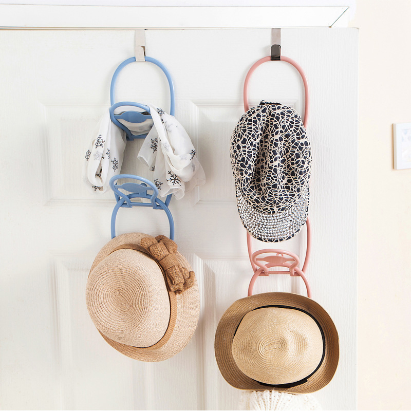 6 Pieces Of Foldable Stainless Steel Hangers For The Living Room Multifunctional Door Hanger Behind The Door