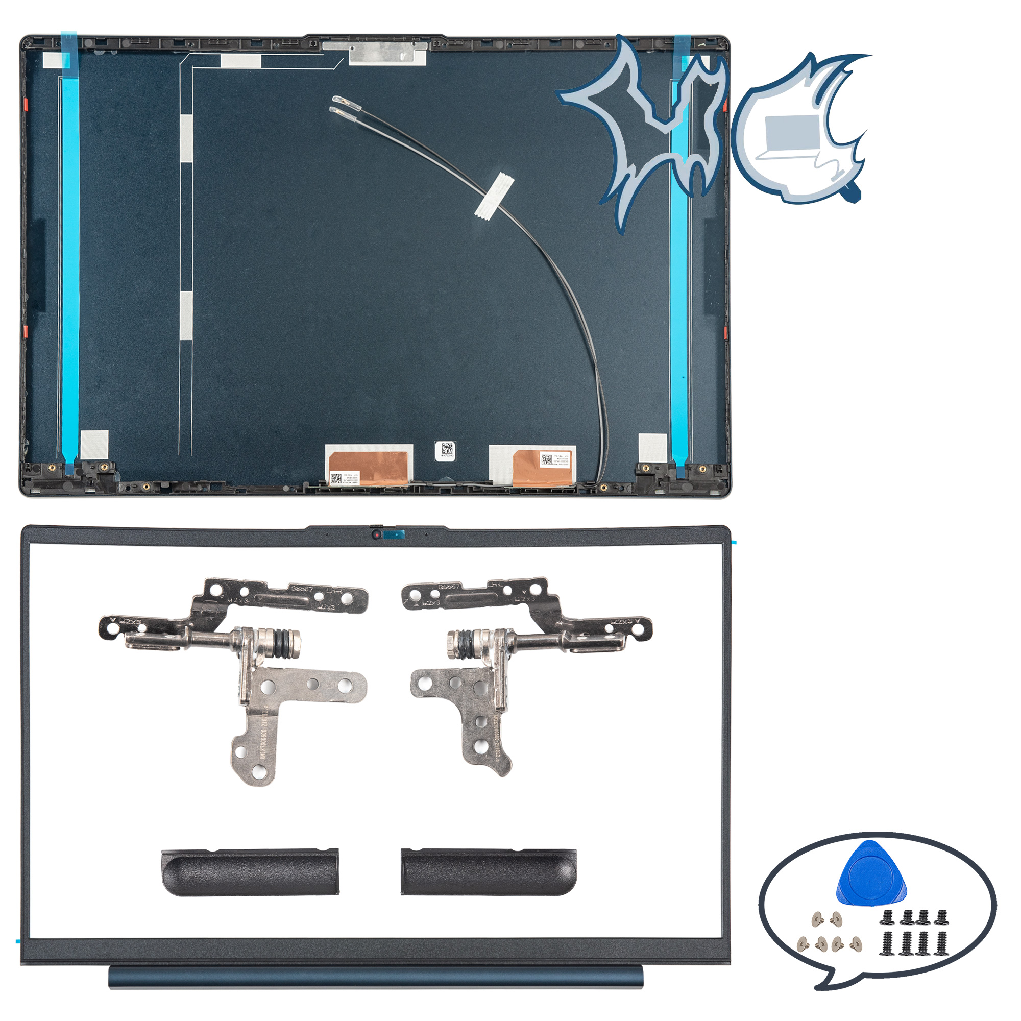 Case For Lenovo Ideapad 5 15IIL05 15ITL05 15ARE05 15ALC05 LCD Back Cover Screen Lid Front Bezel Hinges Palmrest Bottom Shell