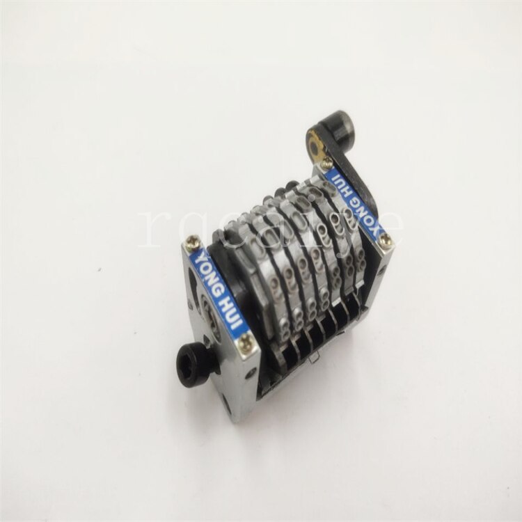 2 stuks 3 sinking GTO 7-cijfers nummering machine Horizontale linksom jump mot 0987654 ...... zijden 22.3