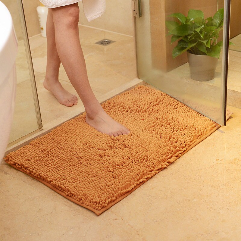 Tapis de bain grande taille bon marché, tapis épais à mémoire de forme, tapis de bain, salle de bain, salon, porte de salle de bain, tapis de pied absorbant B: Champagne