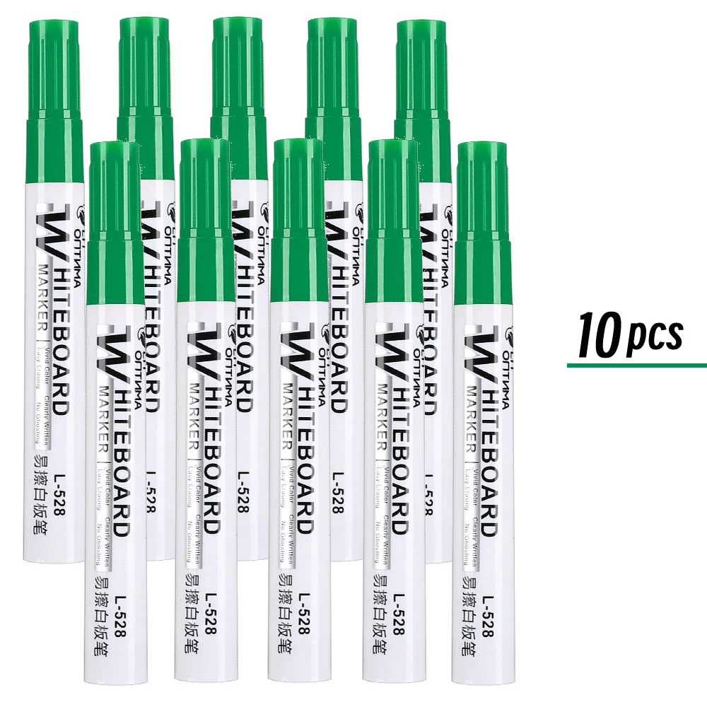 1/20 Stuks Uitwisbare Whiteboard Marker Pen Schoolbord Marker Onderwijs Krijt Voor Glas Keramiek Kantoor School Art Marker briefpapier: Bruin