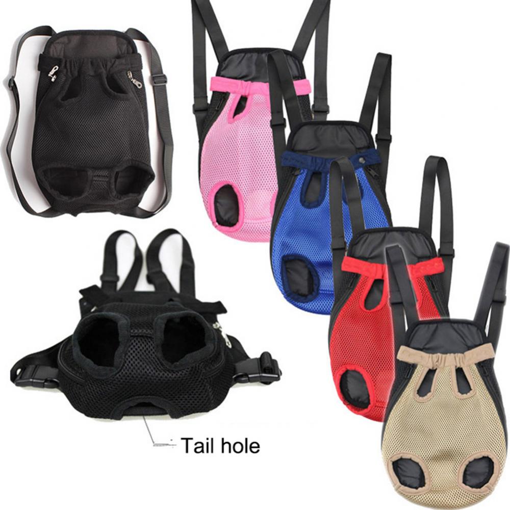 80% Sales! Pet Carrier Backpack Adjustable Front Cat Dog Legs Tail Out Chest Travel Bag