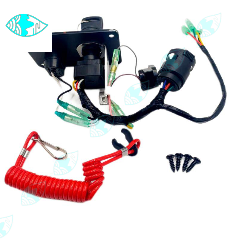 704 Control Box Mounting Screws Assembly 704-82570-08 Outboard Engine Single Key Switch Panel, For Yamaha Outboard Motors