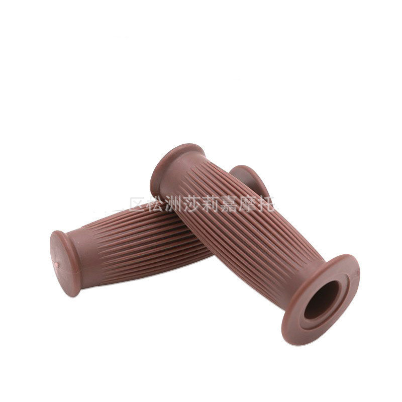 retro scooter handle bar retro accessories scooter grips cafe racer motorbike handlebar for harley style moto grip motorcycle: brown