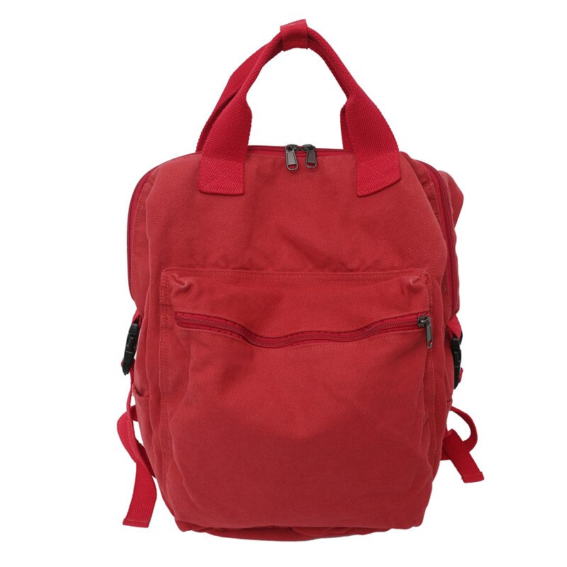 Vintage Cool Canvas Backpack Unisex Casual Young Girl Boy For Teenage Girls 2022 College Student Travel School Bags Women: red