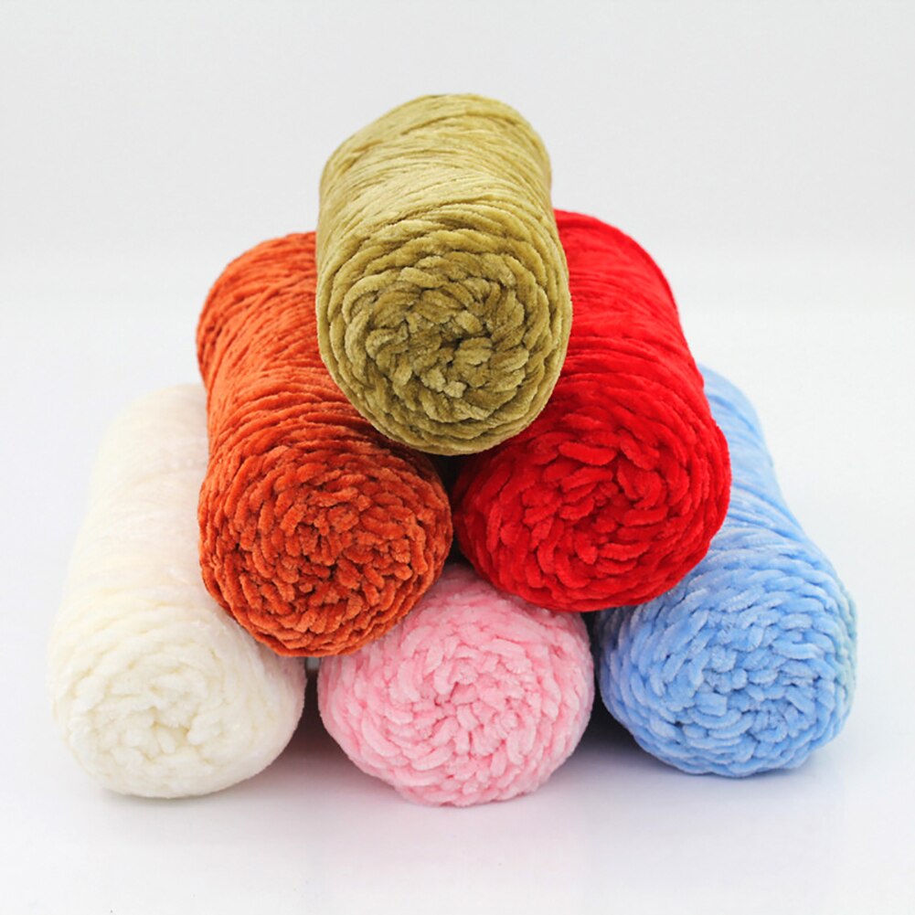 100g Chenille doux bébé tricot Crochet péritel chapeau laine fil photographie accessoire