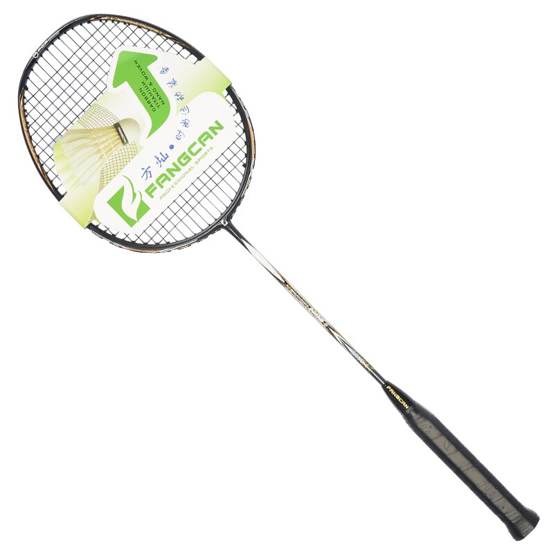 FANGCAN N90III Carbon Fiber 3U Badminton Racket with Bag High Tension Offensive Badminton Racquet for Club Player