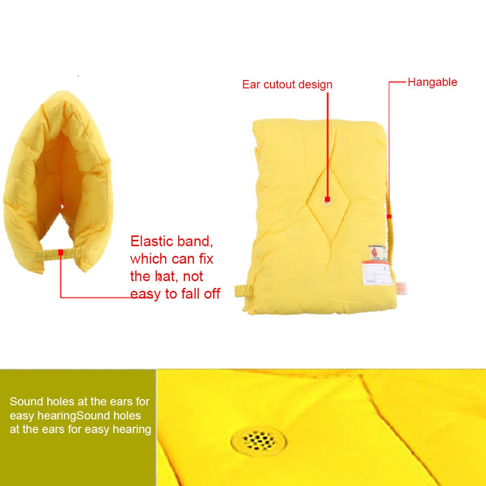 Head Protection Earthquake Headgear Flame Retardant Student Soft Disaster Prevention Hood Security With Ear Hole For Child Adult