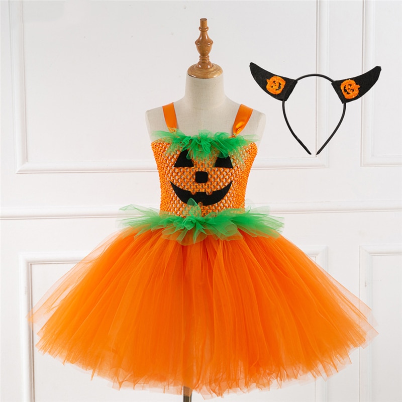 Meisjes Pompoen Kostuum Halloween Kostuum Voor Kinderen