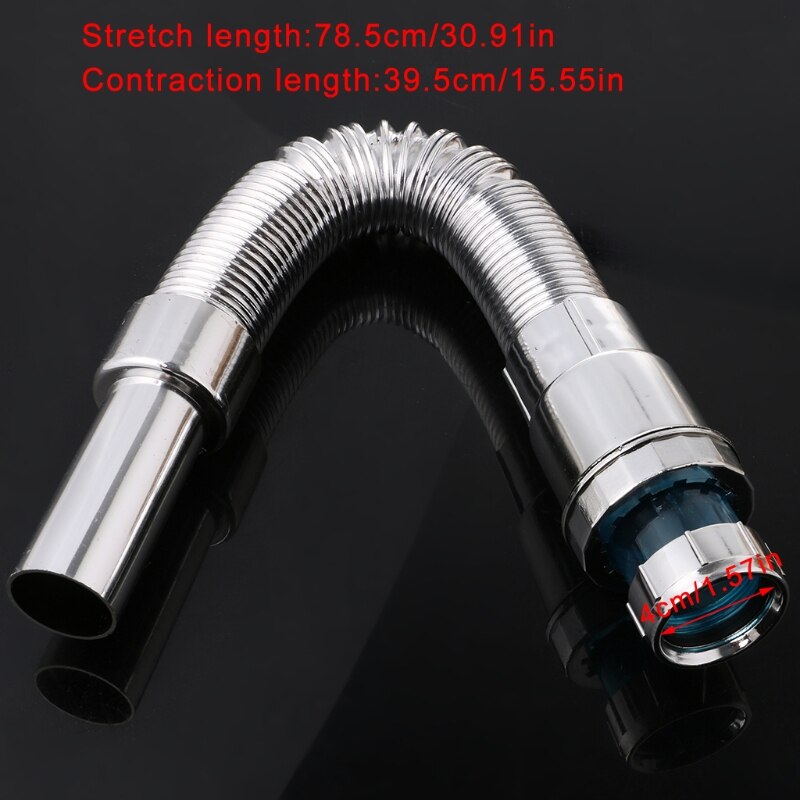 ABS Kitchen Sewer Pipe Flexible Sink Drains Downcomer Wash Basin Plumbing Hose