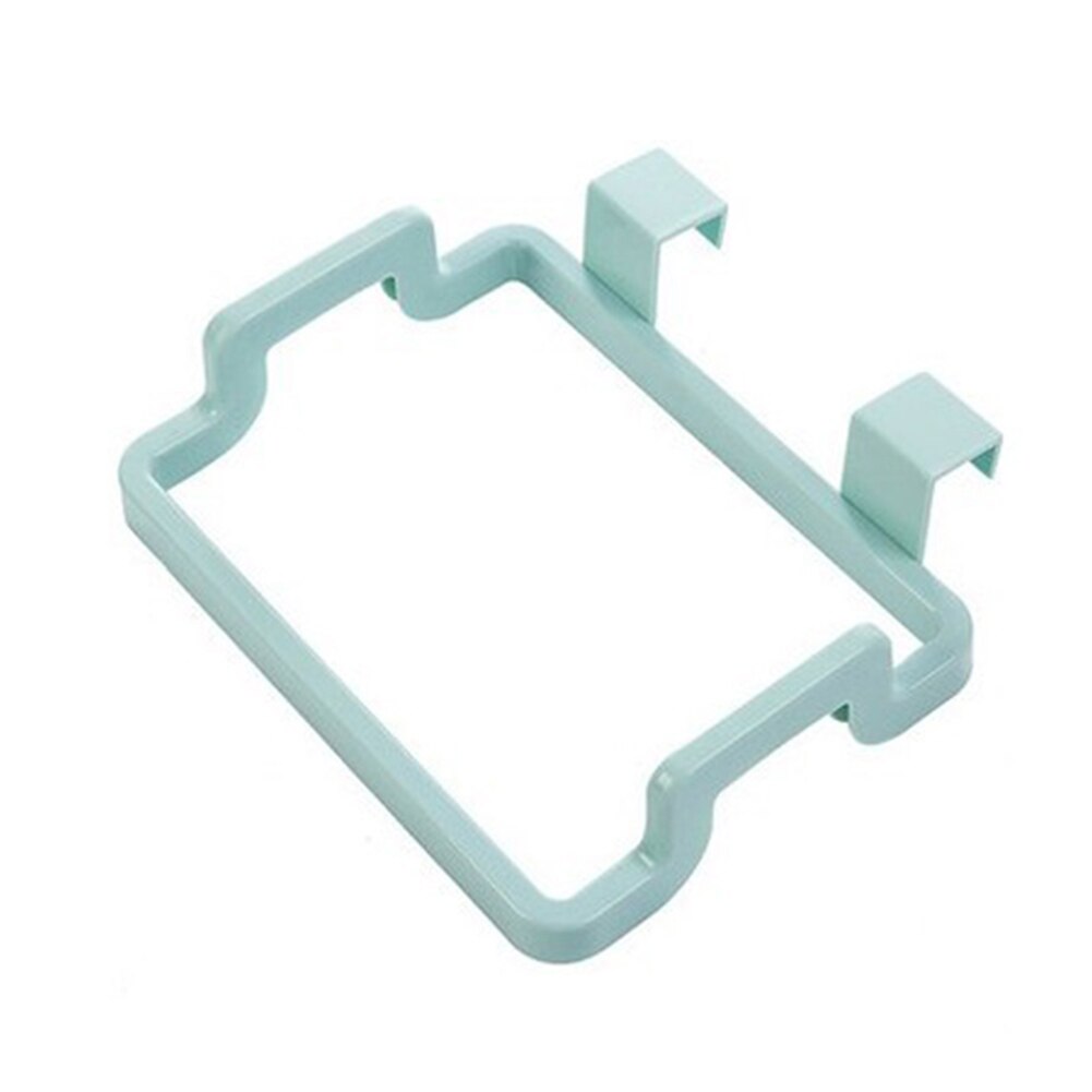 Kjøkken plast søppelsekk rackholder skapdør bakhengende søppel søppelsekk oppbevaringshylleverktøy: Grønn