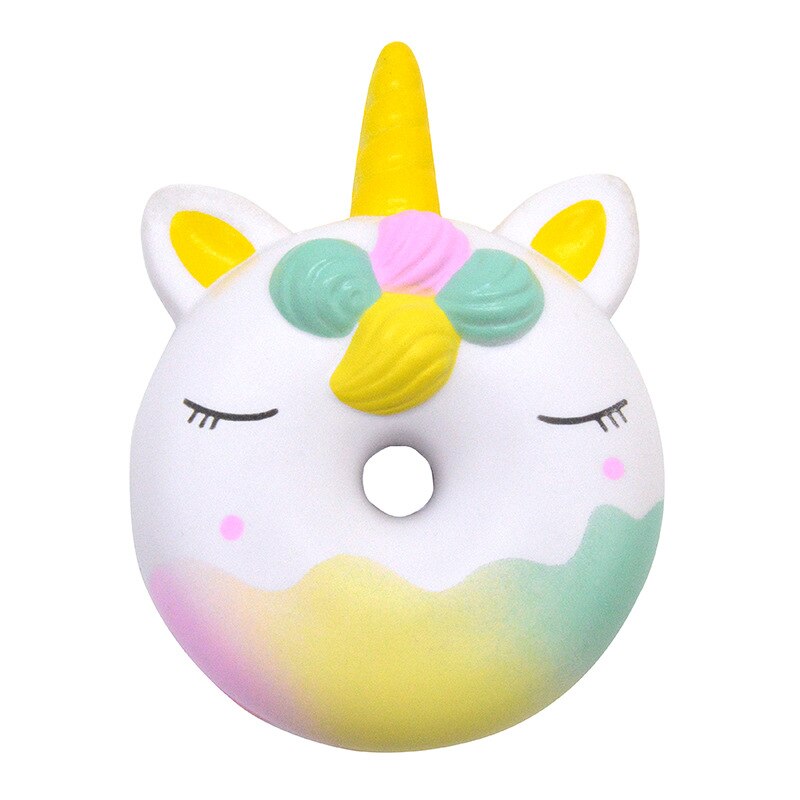Unicorn Squishies Slow Rising Jumbo Kid Toys Animal Squishy Slow Rising Phone Straps Sweet Scented Bread Cake Toy: 12.5cm donut