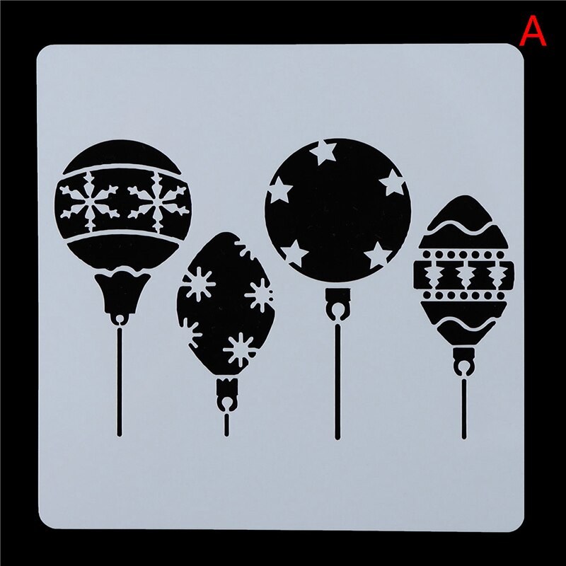 DIY Christmas Embossing Paper Card Template Craft Layering Stencils For Walls Painting Scrapbooking Stamp Album Decor 13x13cm: A