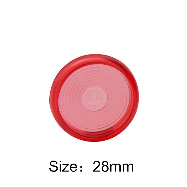 10Pcs 18/24/28mm Colored Round Binding Disc DIY Binder Notebook Loose Leaf Ring Arc Book Buckle Hoop Binder Ring Office Supplies: 28mm Red