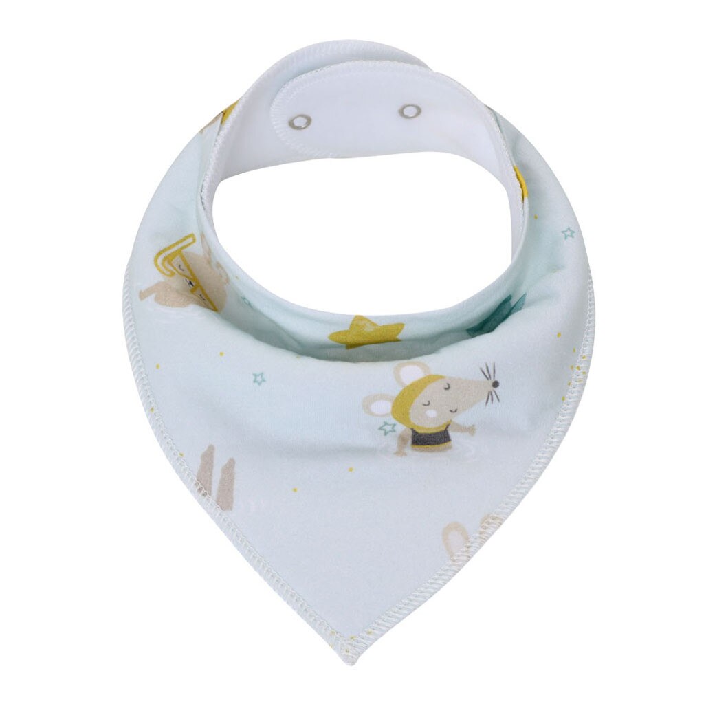 Bandana de bebé de gran Baberos triangulares para bebé de algodón de dibujos animados para recién nacidos herramientas de alimentación comer paños de eructo accesorios yl: D