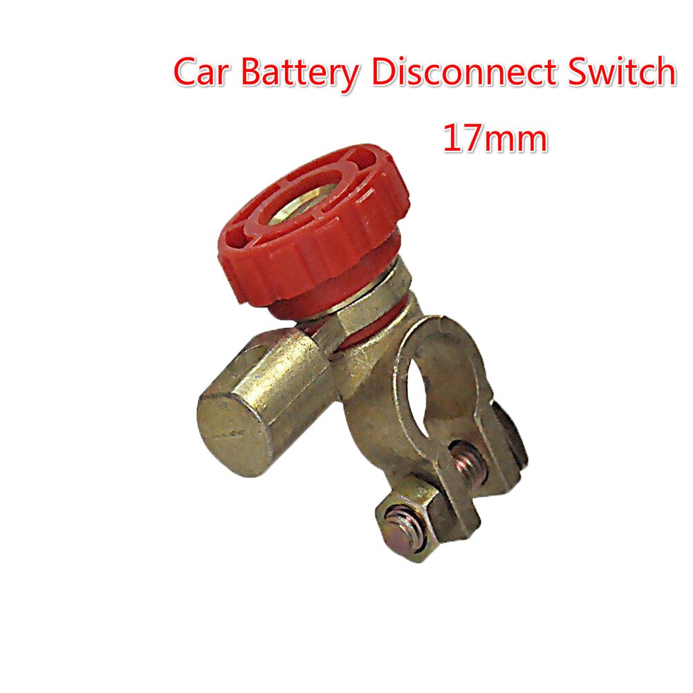 17mm Auto Car Battery Disconnect Switch Isolator Cut Off Switch (Red) car Accessories