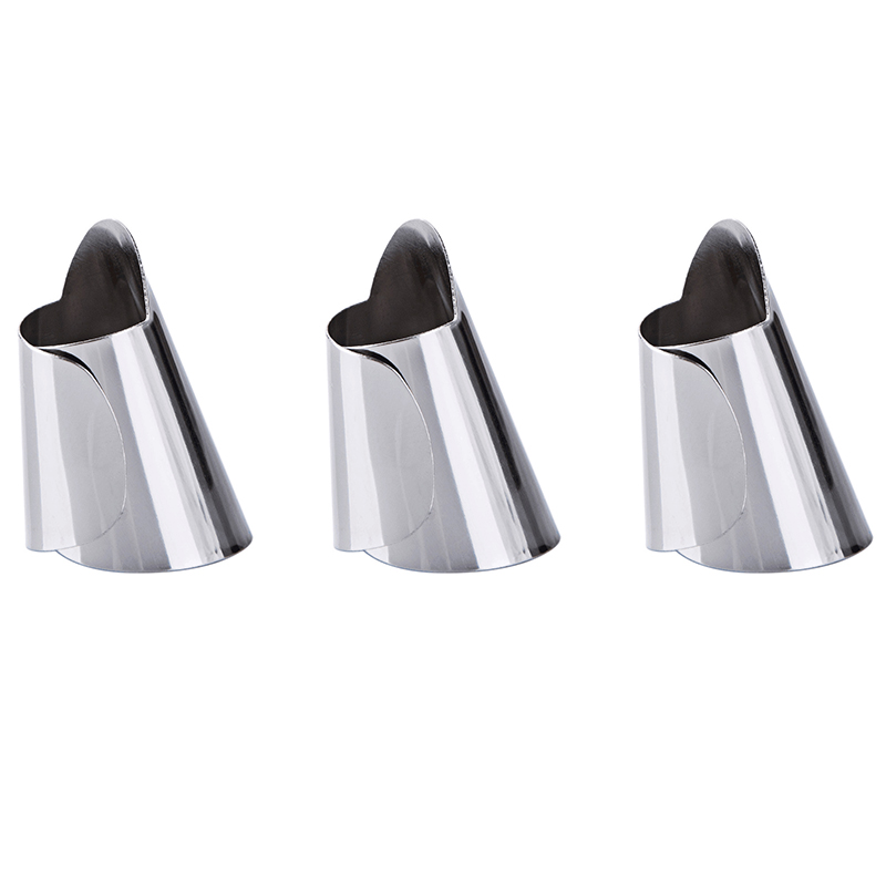 Kitchen Tool 9 Pcs Set Stainless Steel Cutting Hand Guard Adjustable Peeler Handles Fruit and Food Protection Finger Utensils: 3 metal peelers