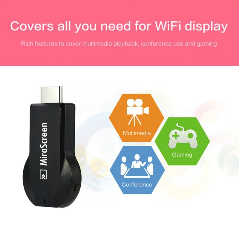128Mb Hdmi Tv Stick Dongle Mirascreen Wifi Display Ontvanger Dlna Airplay Miracast Airmirroring Chromecast Voor Windows