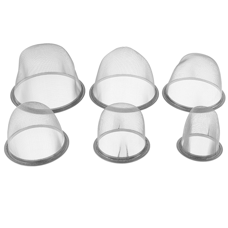 Herbruikbare Diameter Rvs Mesh Thee-ei Zeef Theepot Tea Leaf Spice Filter Drinkware Keuken Accessoires 5-9.5 Cm