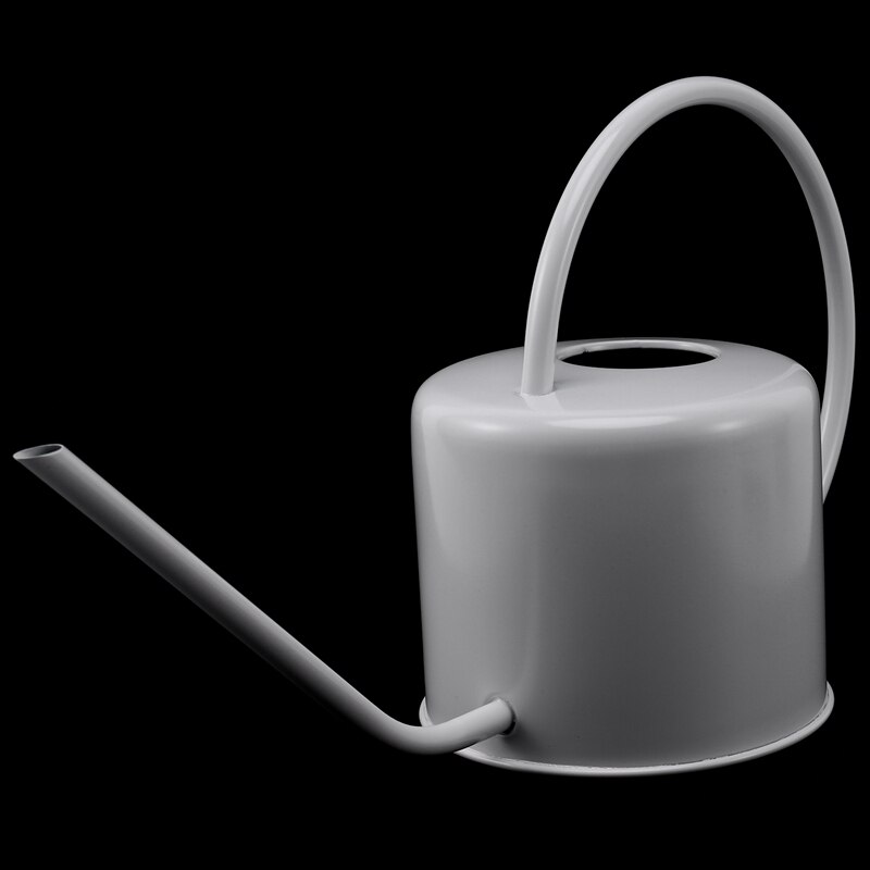 Regadera de acero inoxidable de 1,3 L, surtidor largo para plantas en interiores, dispositivo de riego de botellas, bonsái, herramienta de jardín