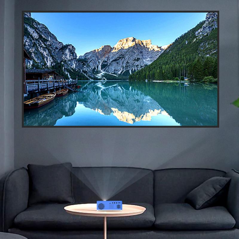 LED Mini Projector HD 1080P Movie Video Home Media Player Audio Theater Support AV USB 320*240 Pixels Video Beamer