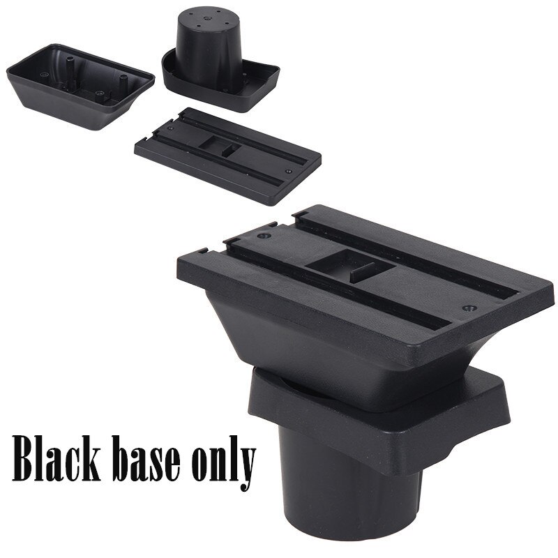 for Honda CR-Z CRZ armrest box universal car center console modification accessories double raised with USB: Black base only