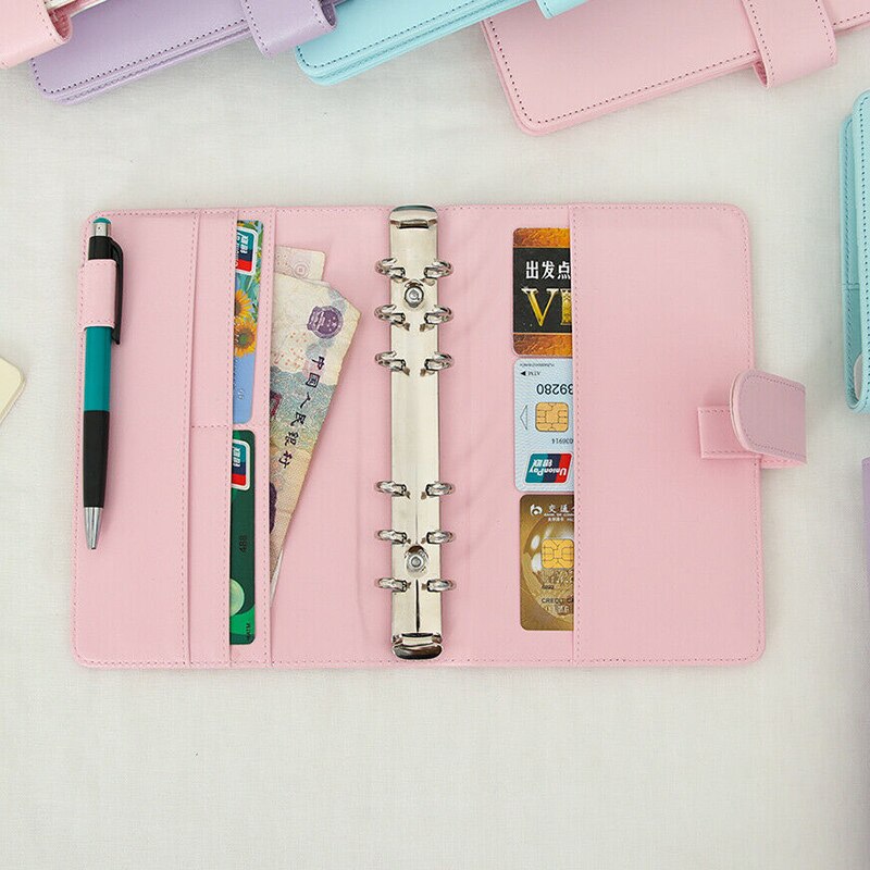 Classic Loose Leaf Ring Binder Notebook Planner Dagboek Notebook Cover Pu Leather Cover