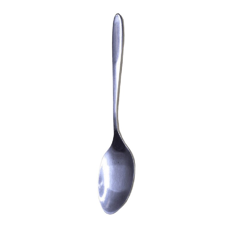 1 Uds. Cucharas de té 19cm pequeña cuchara de acero inoxidable paquete de diez restaurante cuchara para Bar utensilios de cocina juegos de vajilla