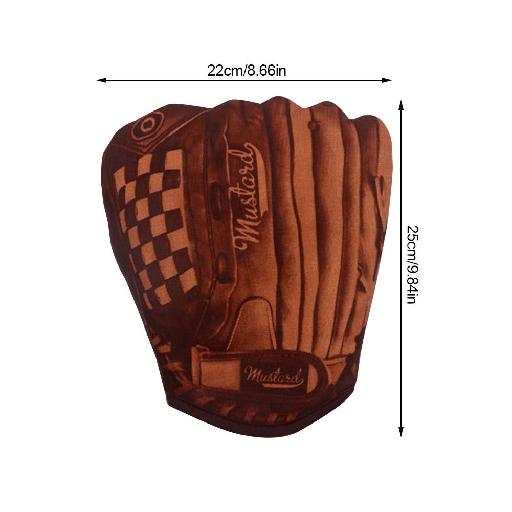 Microwave Oven Gloves Banana Skeleton 3D Printed Cotton Mitts Home Baking Supplies Oven Insulated Gloves 1 Pair