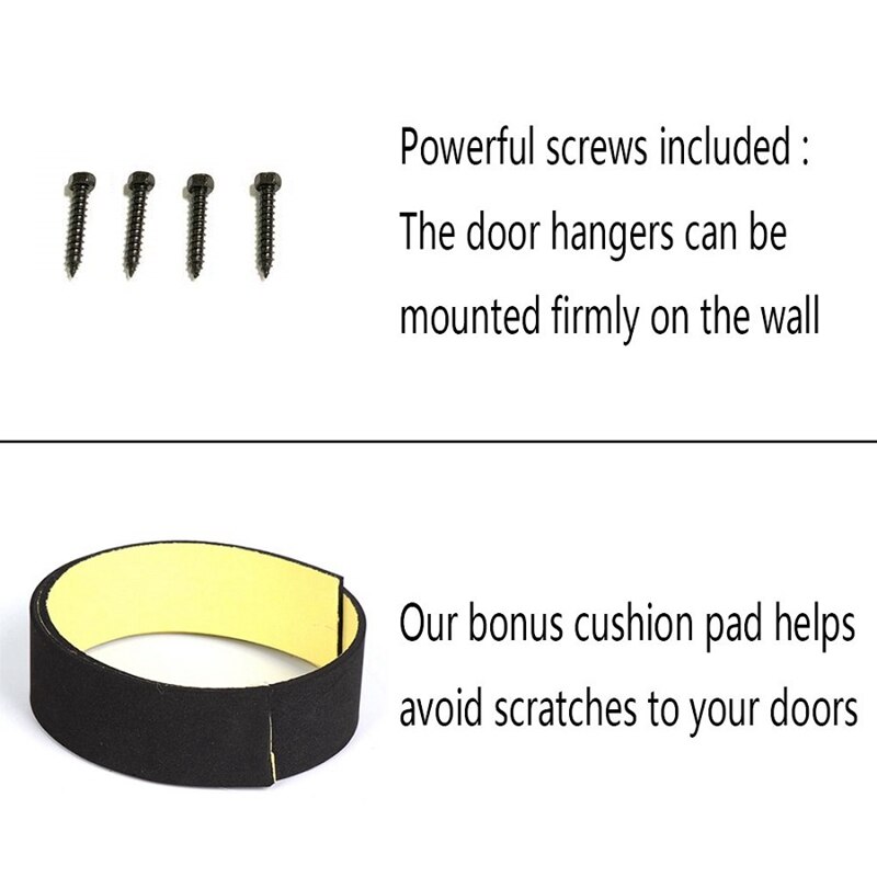 Door Hanger Storage Rack Bracket for JEEP Wrangler JK JKU TJ JL JLU YJ Wall Mount Storage Car Accessories