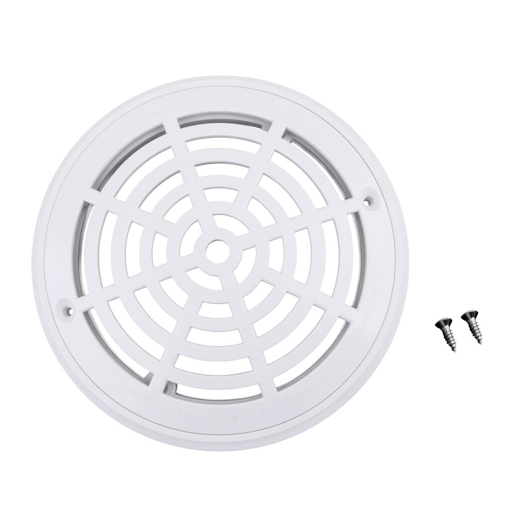 Plastic 8&#39;&#39; Main Drain Cover Anti- Suction Outlet Fittings Accessary