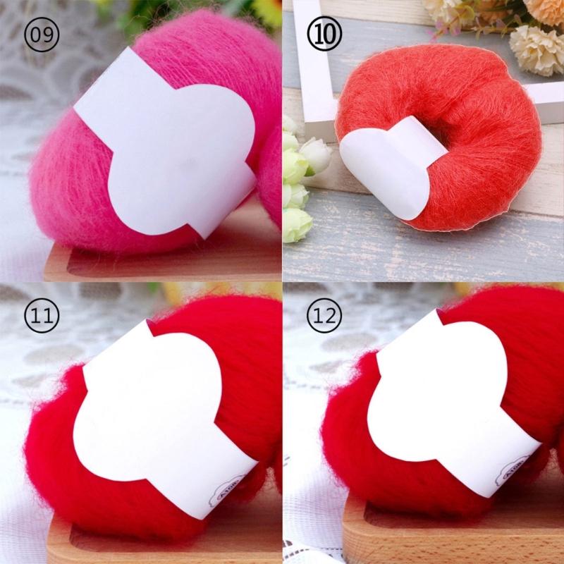 E8BD Mohair Yarn Soft Cashmere Tricoting Wool Yarn Fabrication transformation Artisanat
