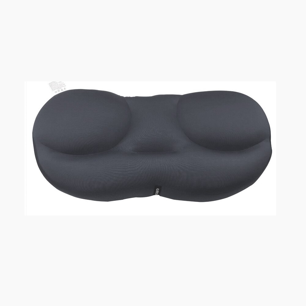 Dyb søvnafhængighed 3d puder ergonomiske vaskbare rejsenakkepuder hovedstøtte sovepude med mikroluftbolde, der fylder koreansk: Lysegrå / Kun vaskepose