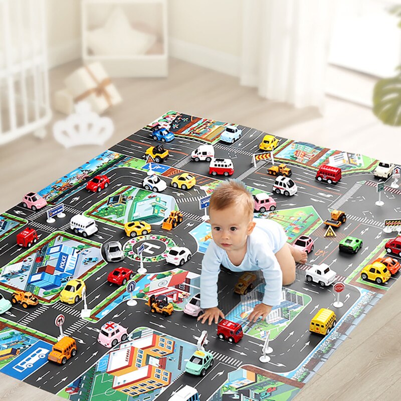 130 cm Children Carpets Baby Play Mat Road Carpet ... – Grandado