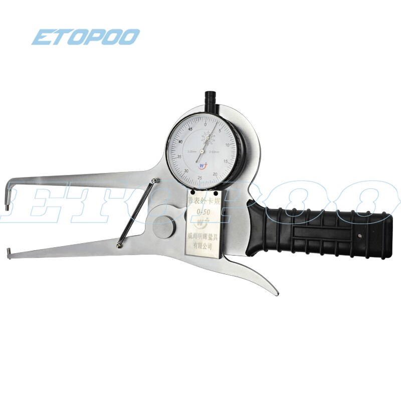 0-50mm 125mm Snap Gage Outside Diameter Dial Caliper Thickness Gauge Throat Depth 125mm Measurement Tool