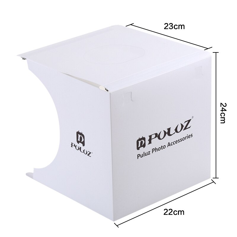 Mini caja de luz plegable para estudio fotográfico Softbox 2 paneles LED caja de luz suave Kit de fondo fotográfico caja de luz para cámara DSLR