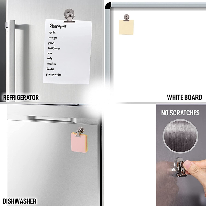 Magnets for Whiteboard &amp; Refrigerator - Strong Magnetic Clips for Refrigerator for Fridge, Home, Kitchen &amp; Office