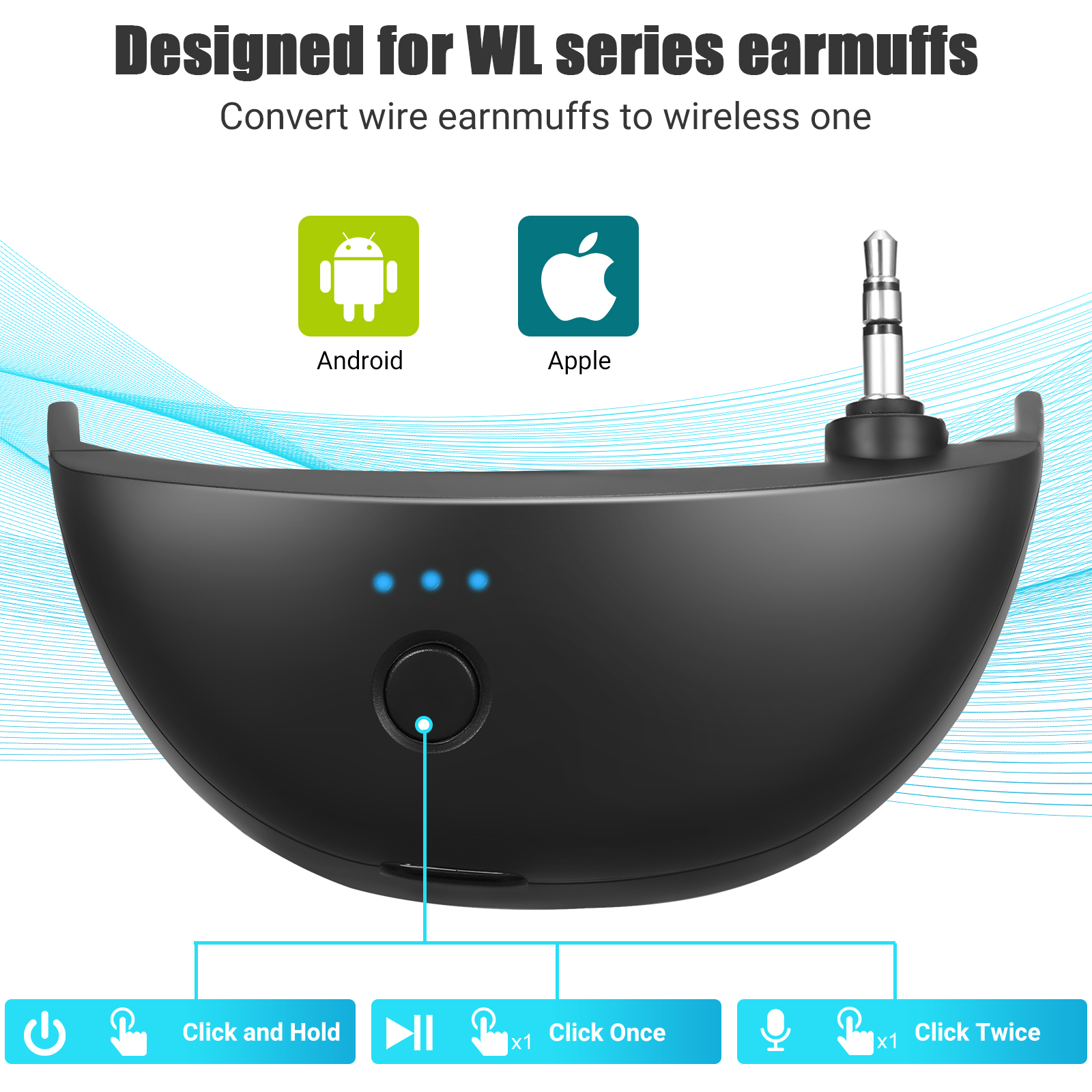 Elektronische Schieß-Ohrenschützer, Gehörschutz, Tonabnehmer, Anti-Lärm-Kopfhörer für die Waffenreichweite mit Bluetooth-Adapter (optional)