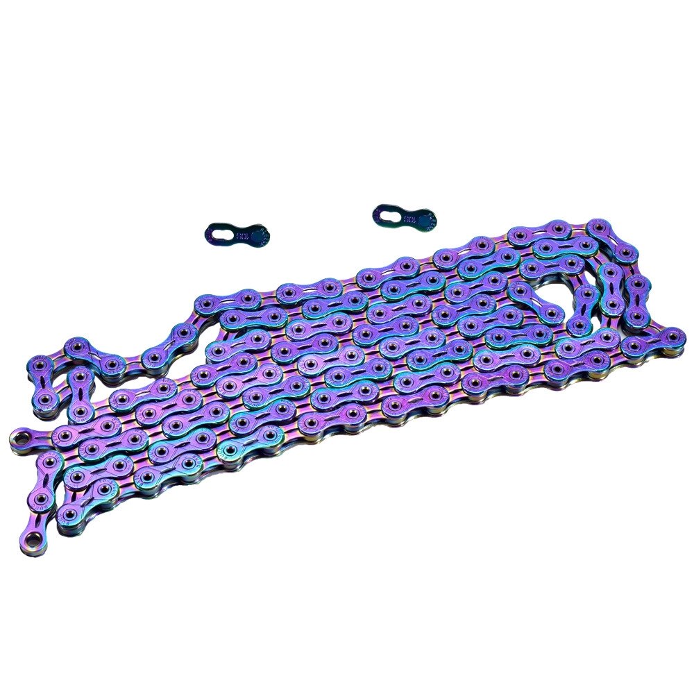 Bicycle chain Rainbow SUMC mountain bike road bike shifting chain 9 10 speed Chain with missinglink X10SL chain: SX10SL  RAINBOW