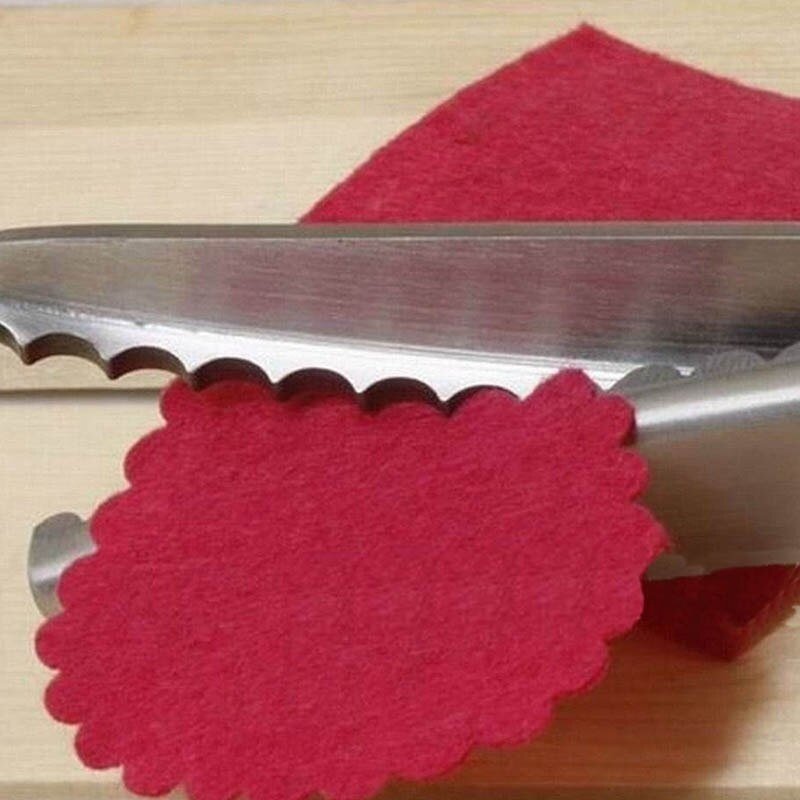 3 5 7mm Fabric Dressmaking Scalloped Edge Pinking Shears Scissors Clipper RTY craft supplies scissors