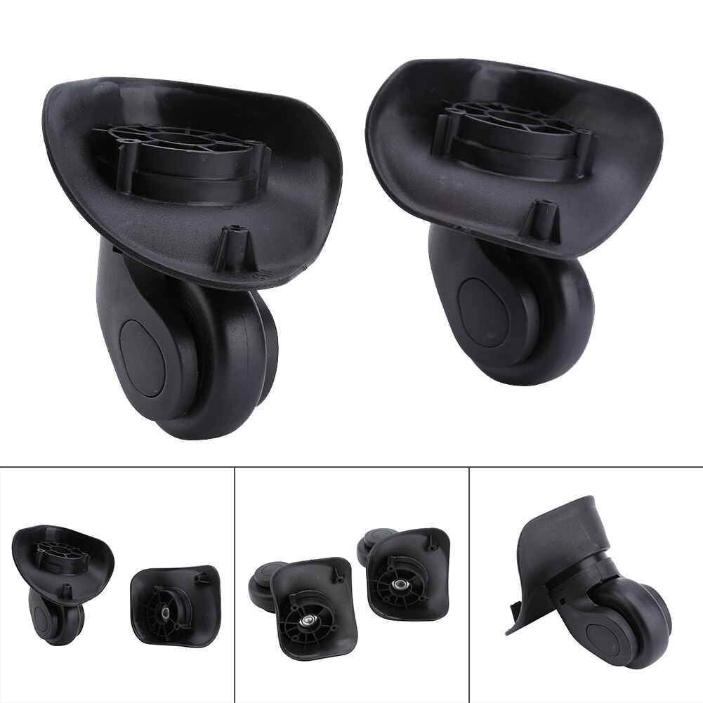 1 Pair Suitcase Replacement Wheels Universal PVC Wheels Luggage Suitcase Trolley Wheel (W041-2 )