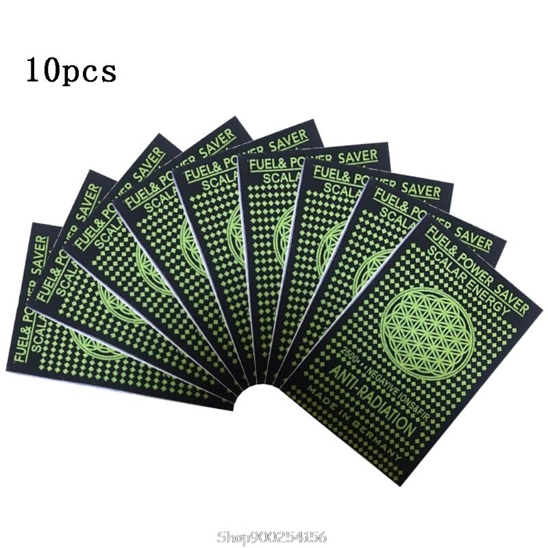 10PCS EMR Scalar Energy Phone Sticker Anti Radiation Chip Shield Paster Laptop Anti EMP EMF Protection O27 20: F